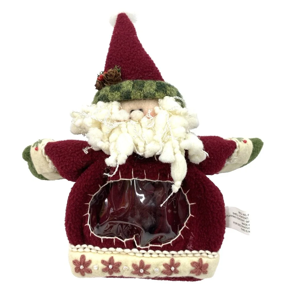 Christmas Holiday Santa Gift Gift Bag or Hanging Ornament